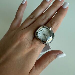 NEW Women’s Michael Kors Ring Watch Rylee Silver Fast USA Shipping🇺🇸